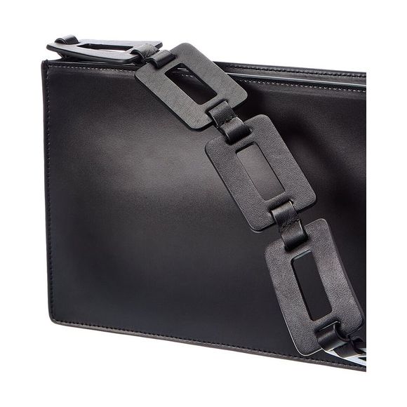 Staud Mina Leather Shoulder Bag, Black - Picture 3 of 3